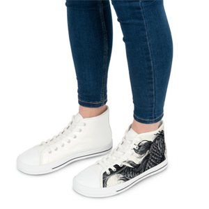 Women shoe limited edition Koi art shoes
